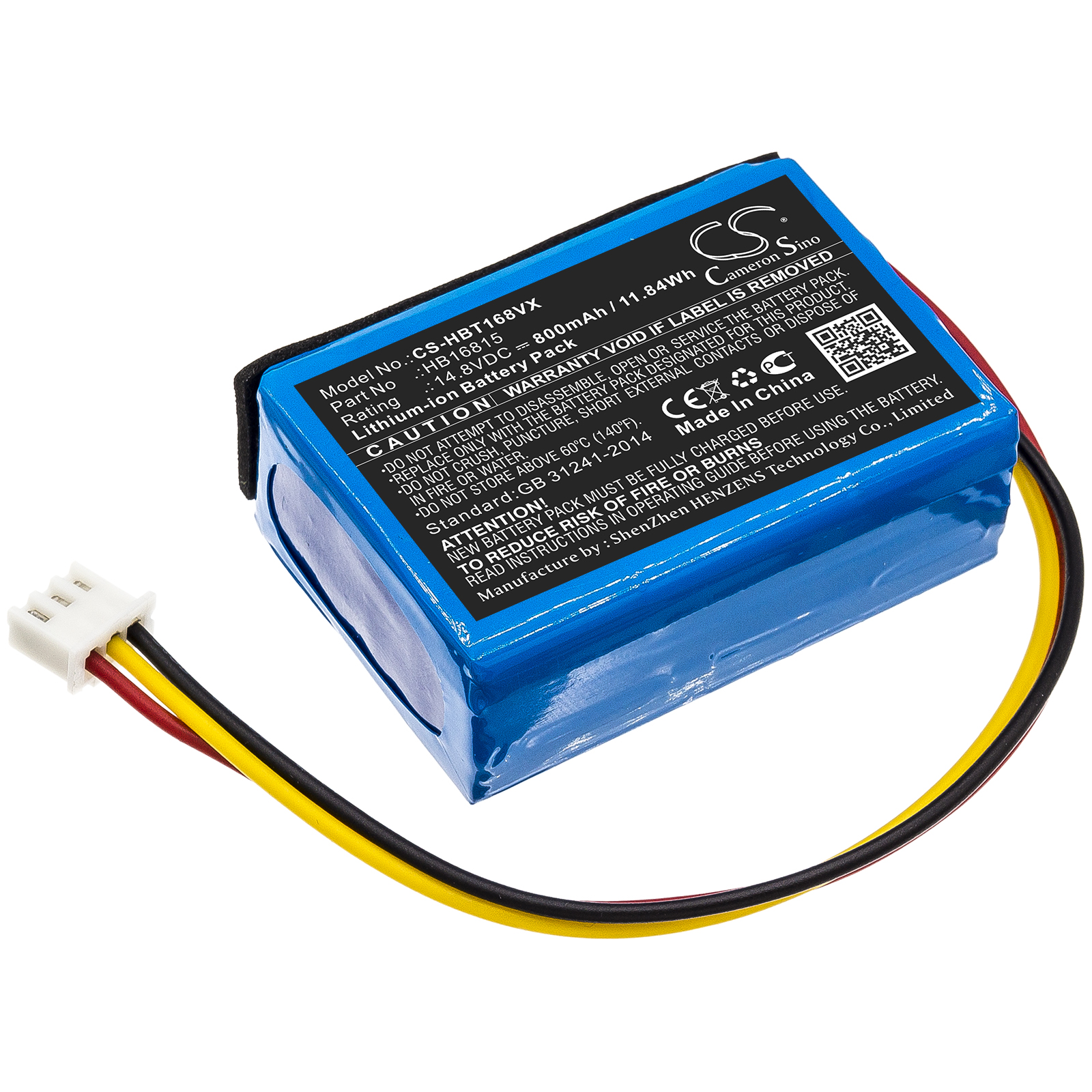 Купить аккумулятор cs-hbt168vx для пылесоса hobot 168, 188, 198, 268, 288  14.8v 800mah / 11.84wh в наличии в Санкт-Петербурге. Цена 2 190 ₽