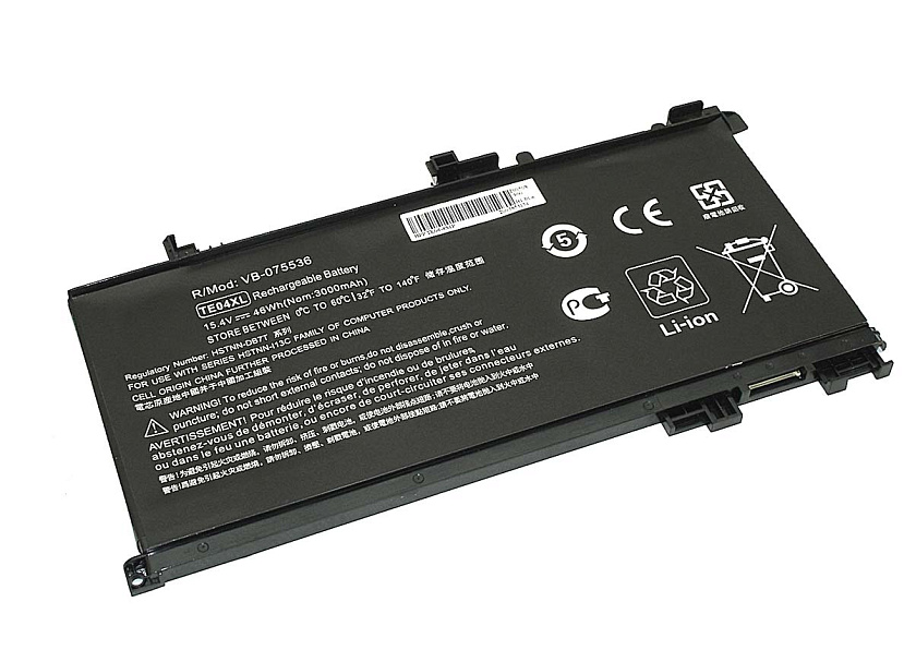 Аккумуляторная батарея для ноутбука HP TPN-Q173 (TE04-4S1P) 15,4V 3000mAh OEM черная