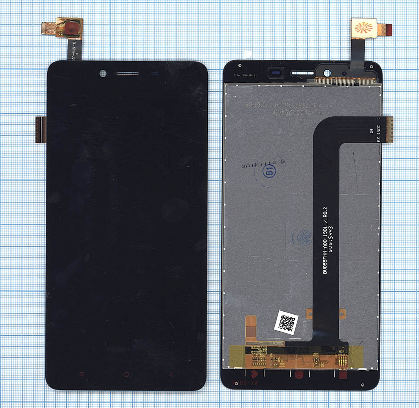 Дисплей для Xiaomi Redmi Note 2 черный