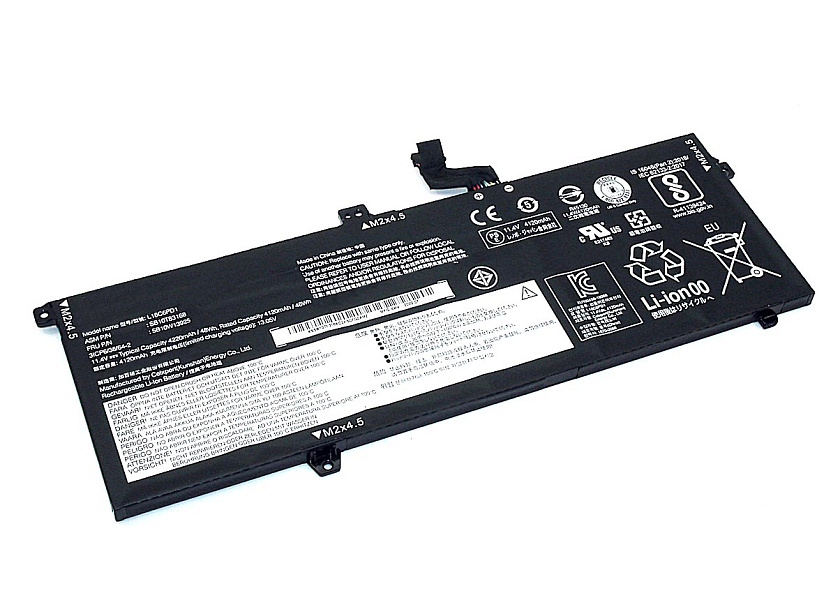 Аккумуляторная батарея для ноутбука Lenovo ThinkPad X395 (L18D6PD1) 11.46V 4190mAh