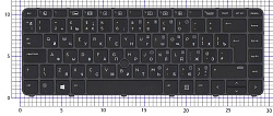 Клавиатура для ноутбука HP EliteBook 745 G3 черная с черной рамкой с указателем и подсветкой