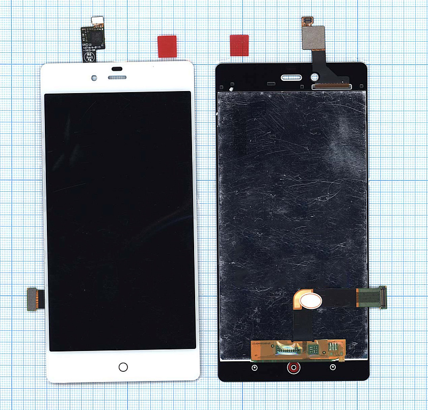 Дисплей для ZTE Nubia Z9 Mini белый