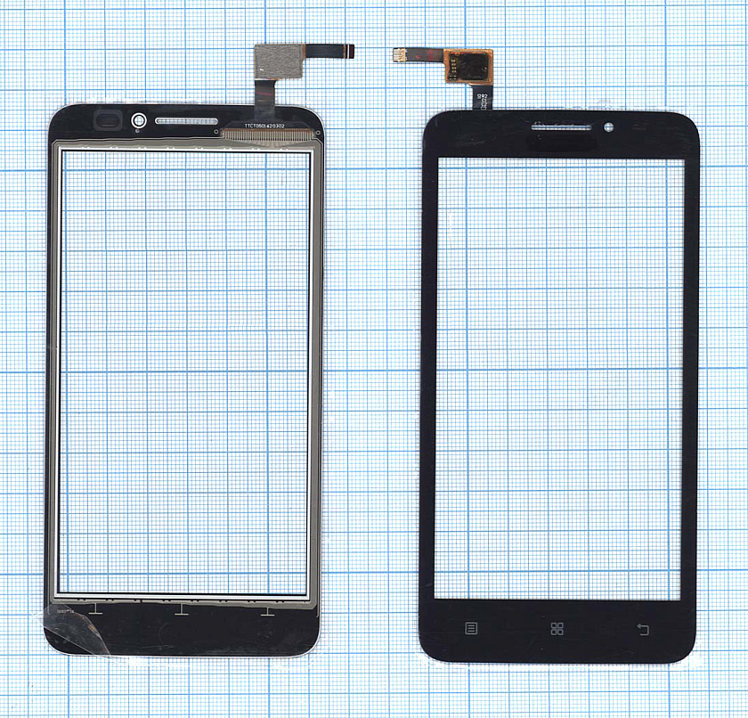 Сенсорное стекло (тачскрин) для Lenovo A606 черное