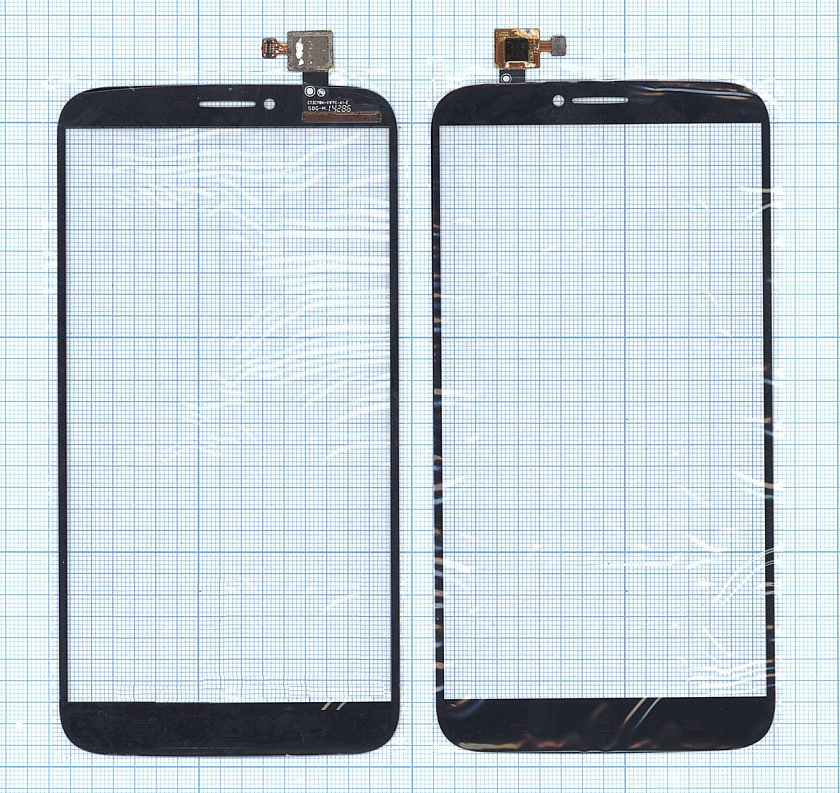 Сенсорное стекло (тачскрин) для Alcatel OneTouch Hero 2 8030Y черное