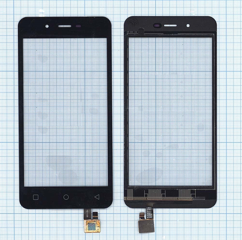 Сенсорное стекло (тачскрин) для Micromax Q380 Canvas Spark черное