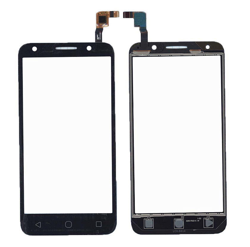 Сенсорное стекло (тачскрин) для Alcatel One Touch Pixi 4 5045D черное