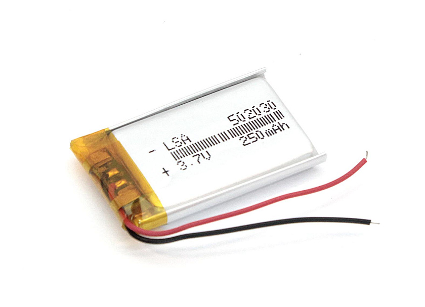 Аккумулятор Li-Pol (батарея) 5*20*30мм 2pin 3.7V/250mAh