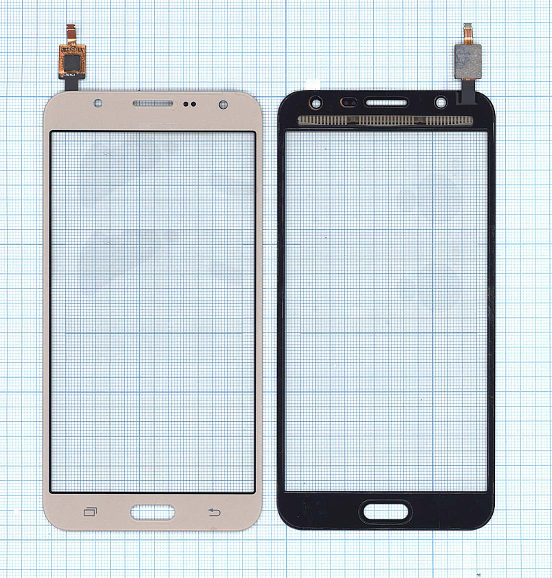 Сенсорное стекло (тачскрин) для Samsung Galaxy J7 (2016) SM-J710F золотистое