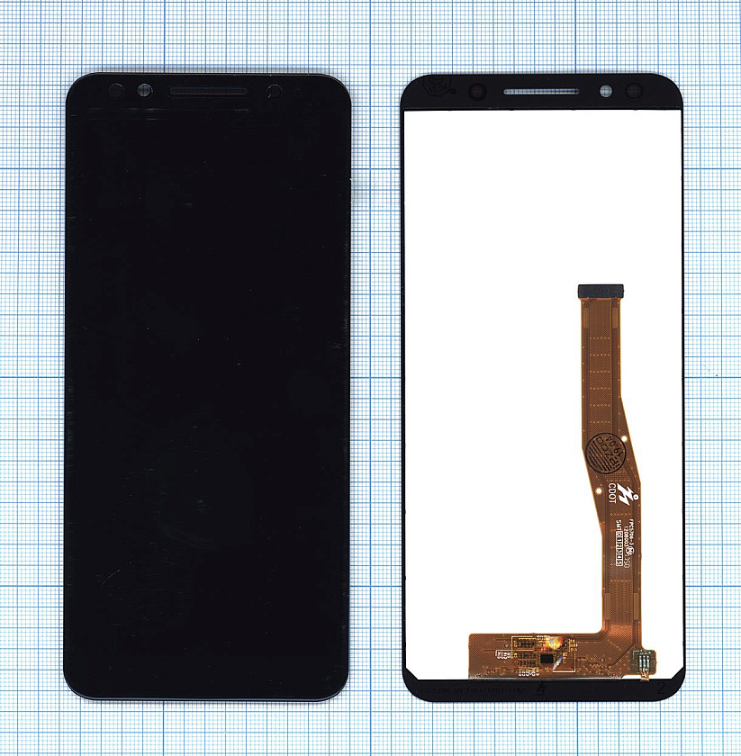 Дисплей для Alcatel 3X 5058(IY) черный