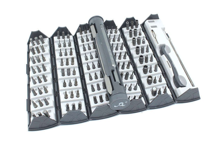 Отвертка с набором бит SW-8180 128 в 1