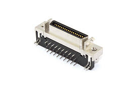 Разъем SCSI тип HPCN 36 пин для монтажа на плату, сквозная пайка