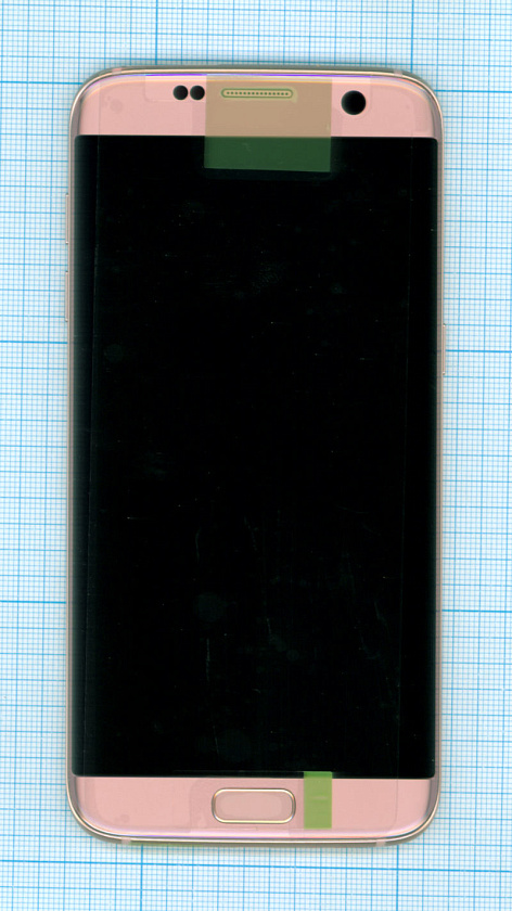 Дисплей для Samsung Galaxy S7 Edge SM-G935FD розовое золото с рамкой