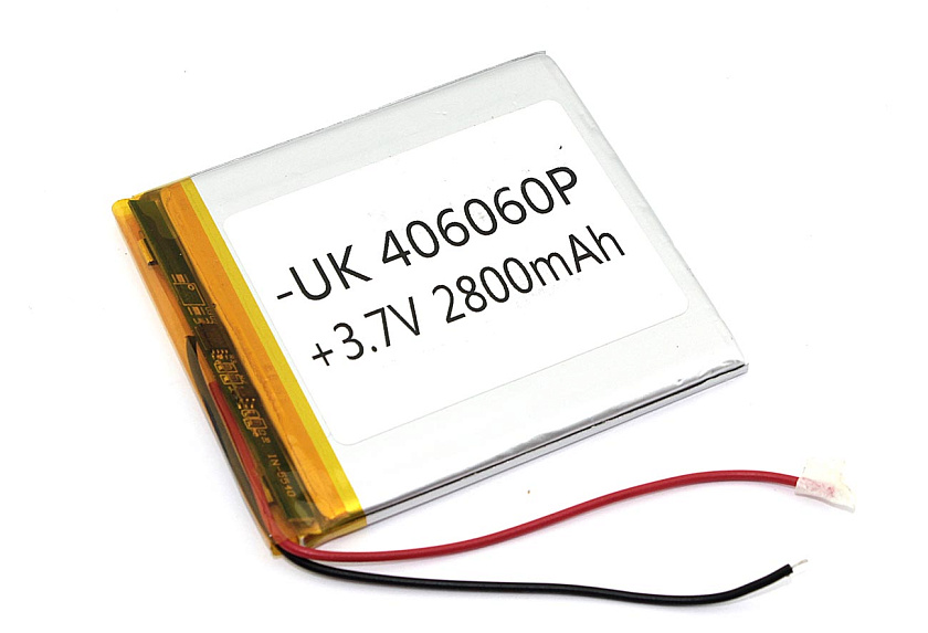Аккумулятор Li-Pol (батарея) 4*60*60мм 2pin 3.7V/2800mAh