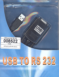 USB адаптер RS 232 черный