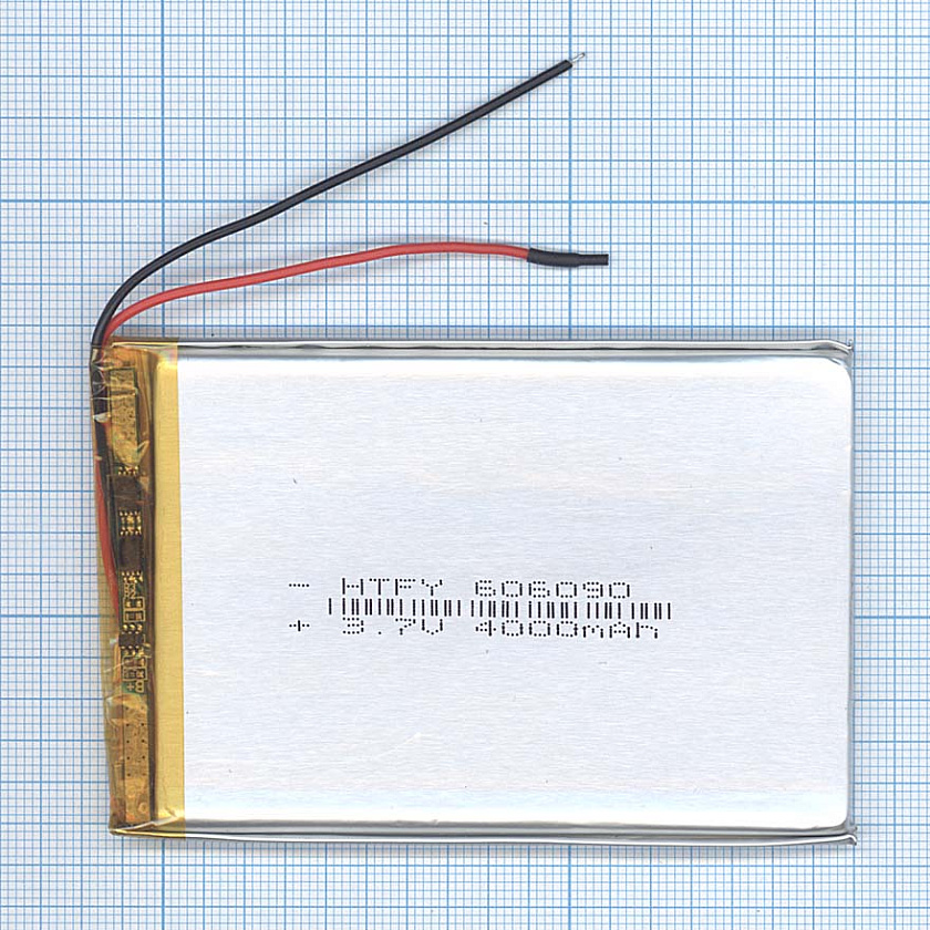 Аккумулятор Li-Pol (батарея) 6*60*90мм 2pin 3.7V/4000mAh