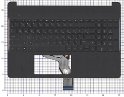 Топкейс для HP 15S-EQ 15S-FQ черный