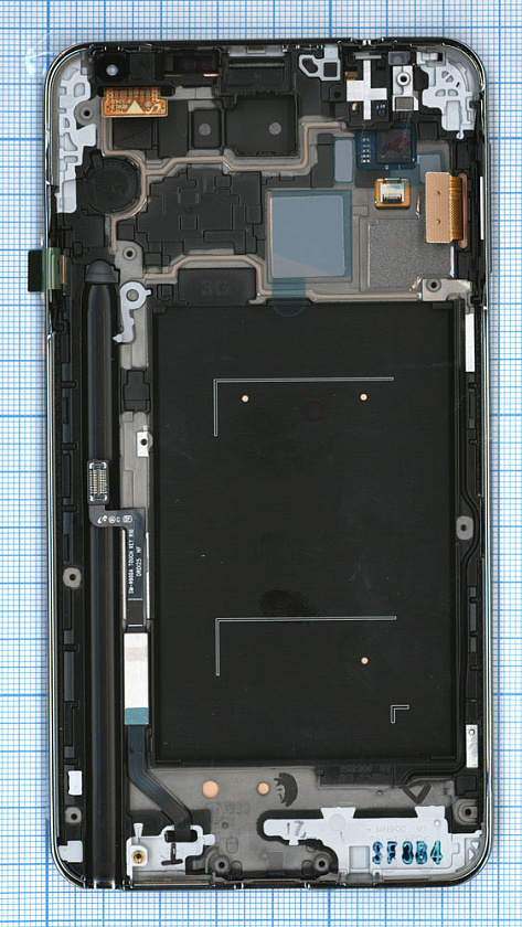 Дисплей для Samsung Galaxy Note 3 SM-N900 белый с рамкой