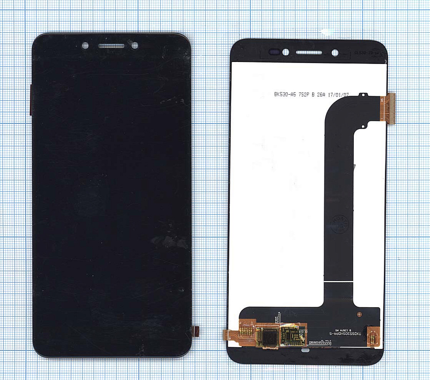 Дисплей для Prestigio Grace Z5 PSP5530 черный