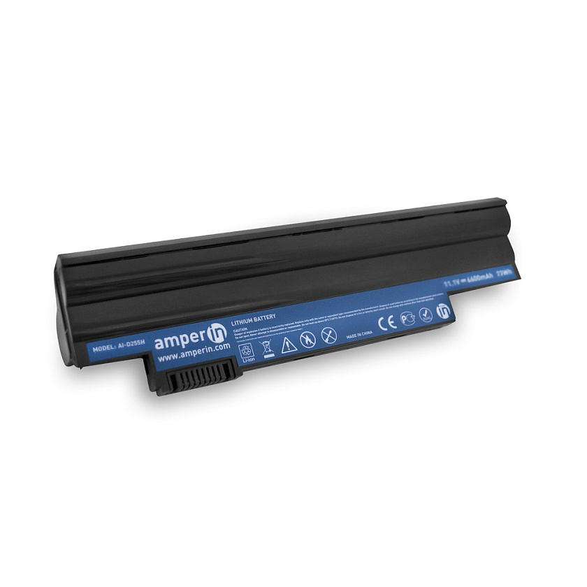 Аккумуляторная батарея Amperin для ноутбука Acer Aspire One D255 11.1V 6600mAh (73Wh) AI-D255H