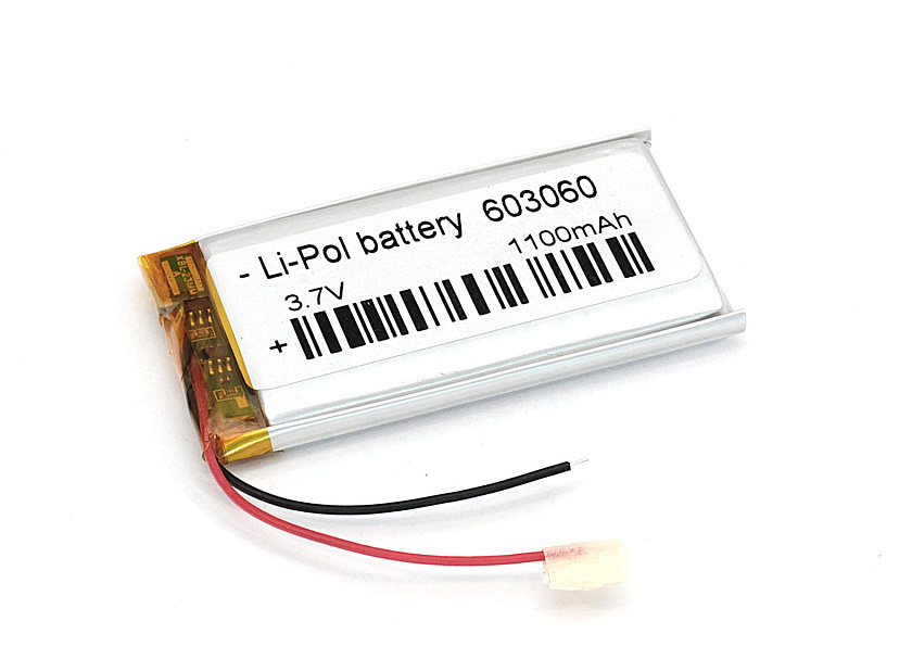 Аккумулятор Li-Pol (батарея) 6*30*60мм 2pin 3.7V/1100mAh