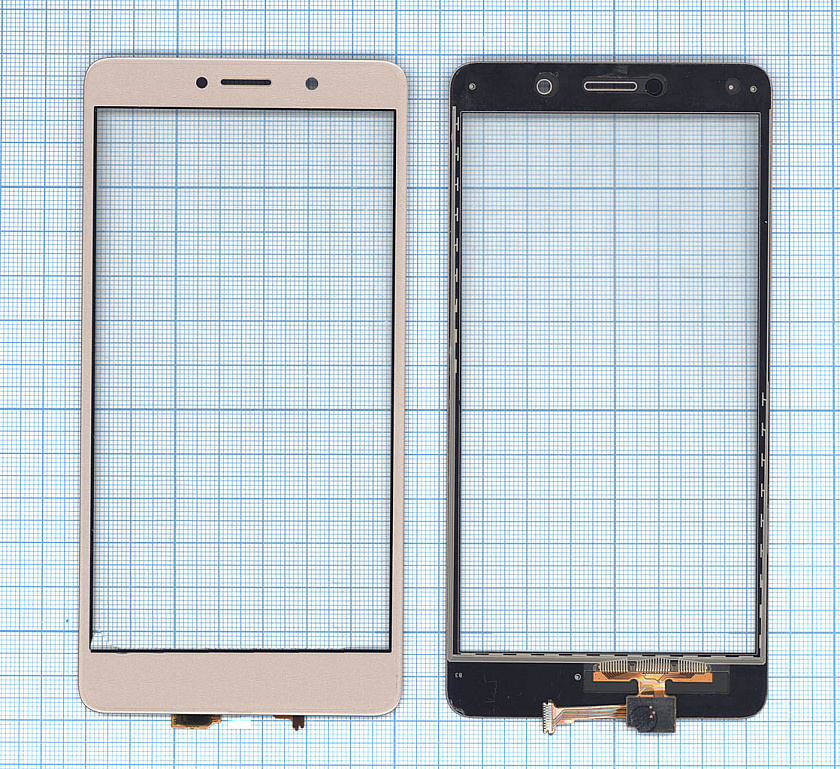 Сенсорное стекло (тачскрин) для Huawei Honor 6X / GR5 2017 золотое