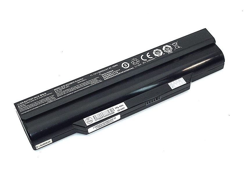 Аккумуляторная батарея для ноутбукa Clevo 6-87-W230S-427 (W230BAT-6) 11.1V 5600mah 62.16WH