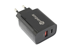 Блок питания (сетевой адаптер) Amperin USB-A, USB-C (YDS-TC030-011) 30W, black