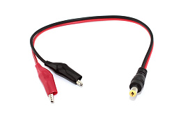 Кабель с разъемами DC  5.5х2.1 мм папа на  зажимы типа "крокодил"