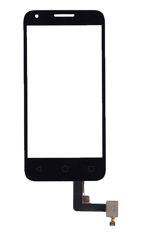 Сенсорное стекло (тачскрин) для Alcatel One Touch Pixi 3 4027D черное