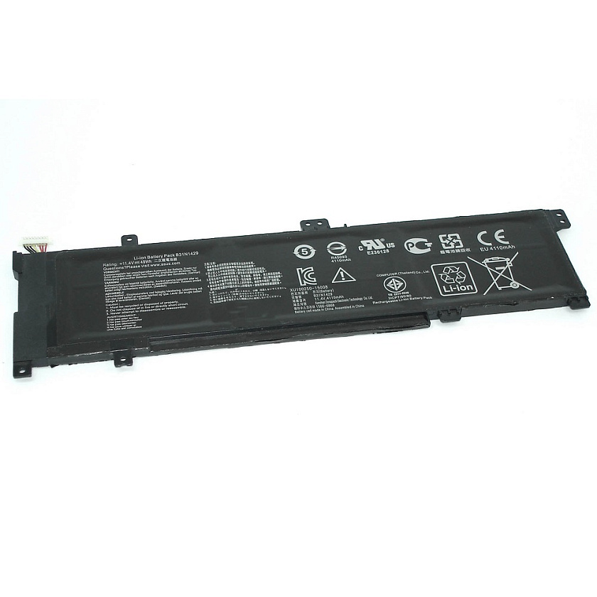 Аккумуляторная батарея для ноутбука Asus K501LB (B31N1429) 11.4V 4110mAh черная