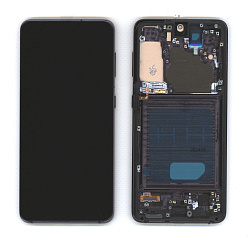 Дисплей для Samsung Galaxy S21 5G SM-G991B в сборе с тачскрином и рамкой TFT серый