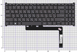 Клавиатура для ноутбука Acer Aspire Go 17 AG17-31P-382s 32pin черная