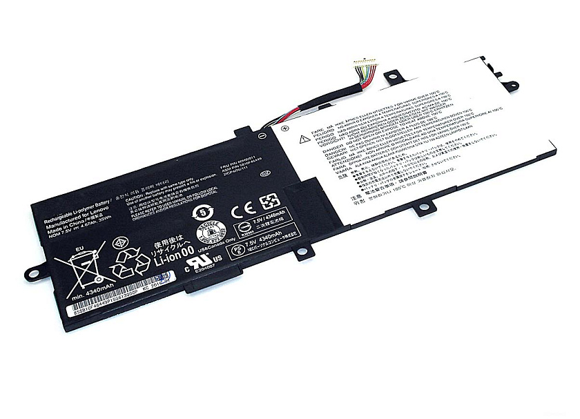 Аккумуляторная батарея для ноутбука Lenovo ThinkPad Helix (00HW005) 7.4V 4750mAh