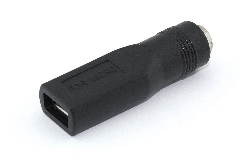Переходник 5,5х2,5 на Micro USB мама