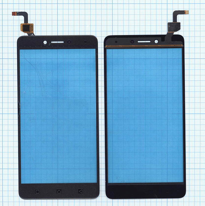 Сенсорное стекло (тачскрин) для Lenovo K6 Note (K53A48) черное 