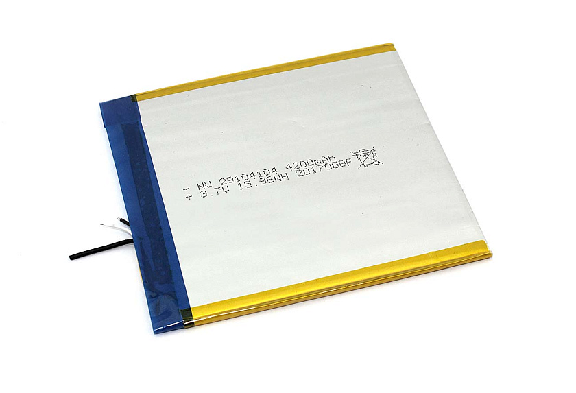 Аккумулятор Li-Pol (батарея) 2.9*104*104мм 3pin 3.7V/4200mAh