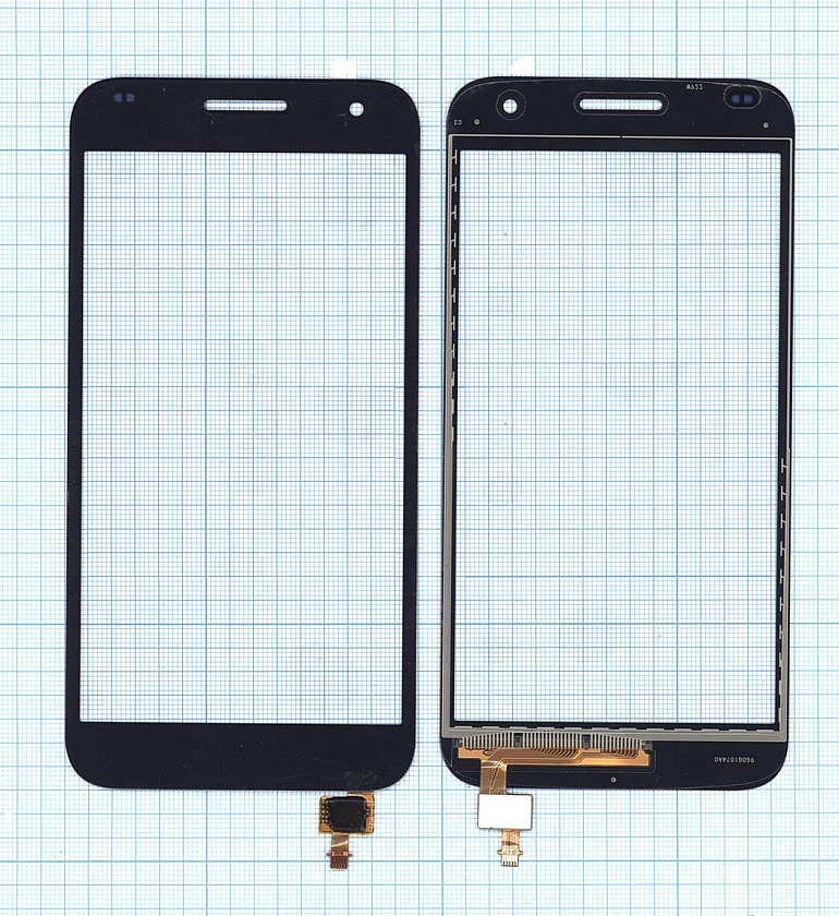Сенсорное стекло (тачскрин) для Huawei Ascend G7 черное