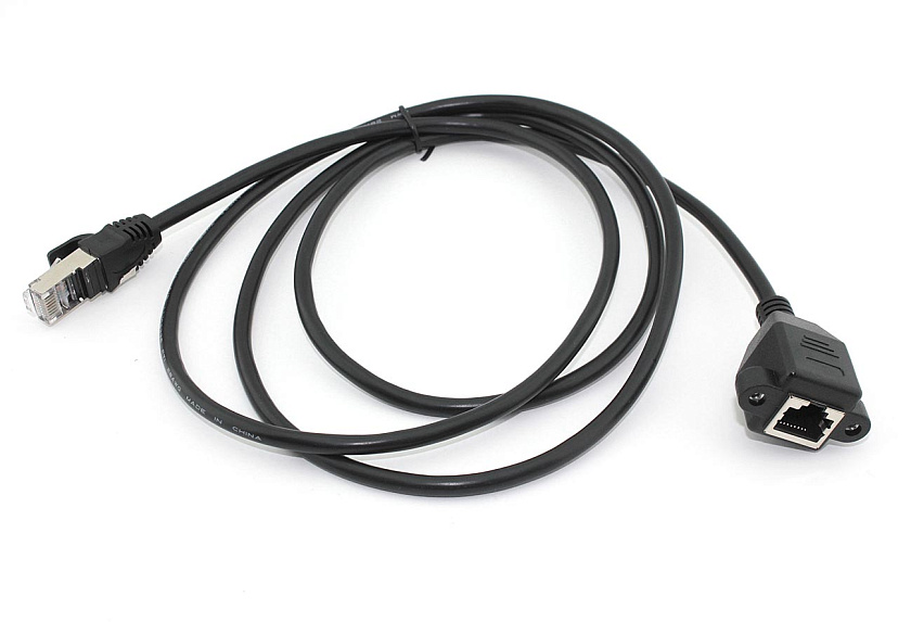 Удлинитель RJ45 папа-мама для монтажа на корпу 1,5 м
