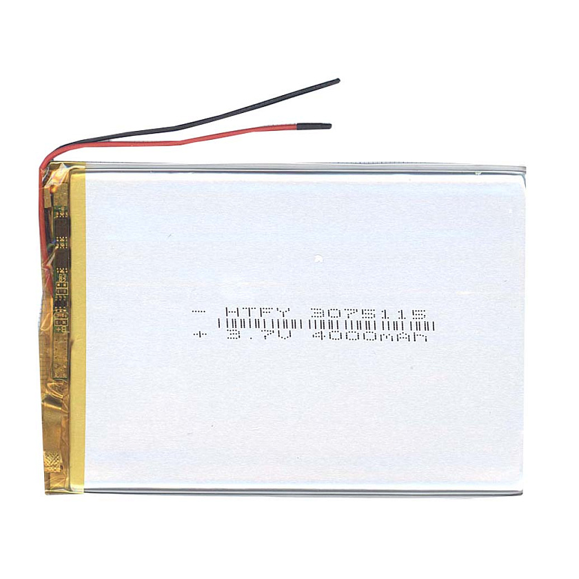 Аккумулятор Li-Pol (батарея) 3*75*115мм 2pin 3.7V/4000mAh