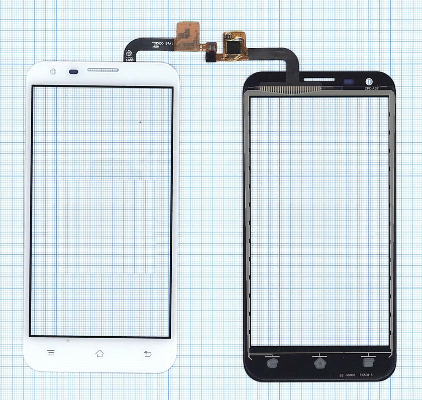 Сенсорное стекло (тачскрин) для Fly IQ454 EVO Tech 1 белое