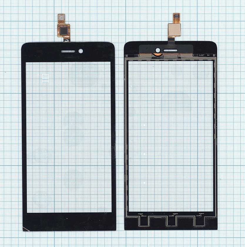 Сенсорное стекло (тачскрин) для Explay Indigo черное