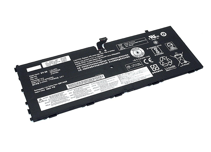 Аккумуляторная батарея для ноутбука Lenovo ThinkPad X1 Tablet Gen.3 (L16L4P91) 7.72V 5440mAh