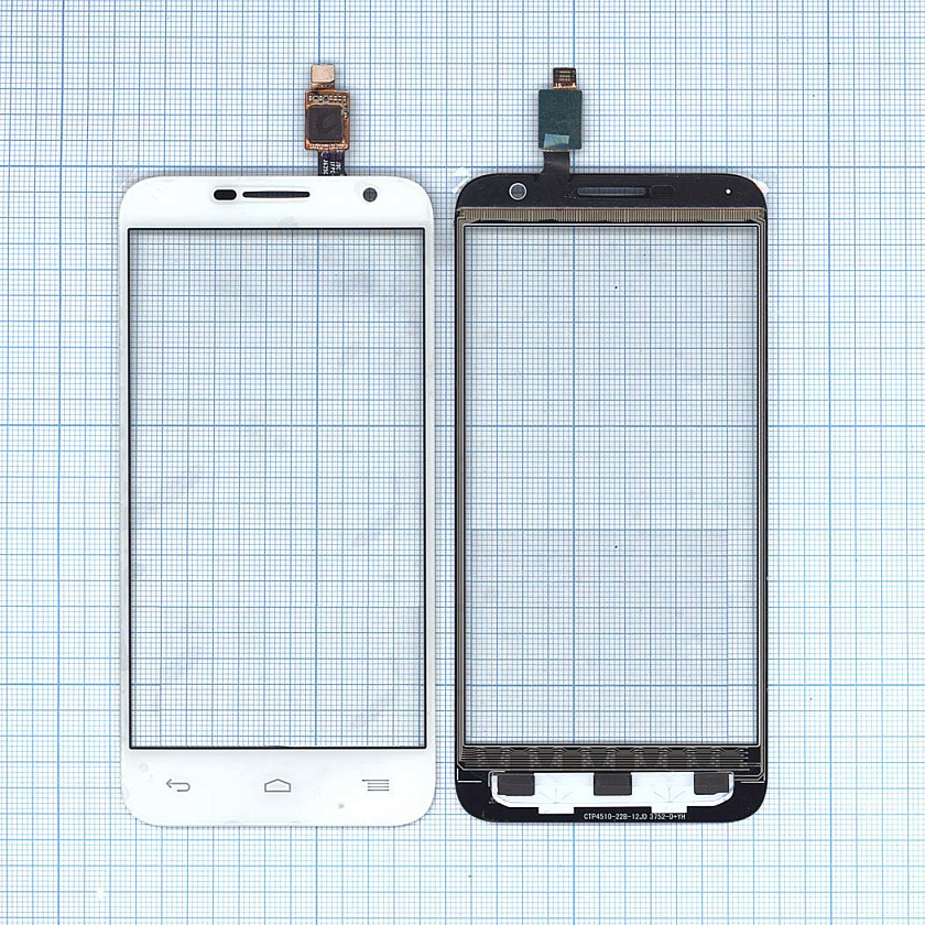 Сенсорное стекло (тачскрин) для Alcatel Idol 2 Mini 6016D белое