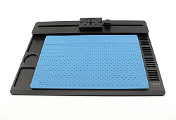 Алюминиевая платформа для микроскопа с ковриком для пайки BAKU BA-697