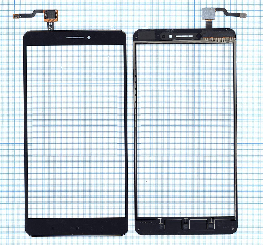 Сенсорное стекло (тачскрин) для Xiaomi Mi Max черное