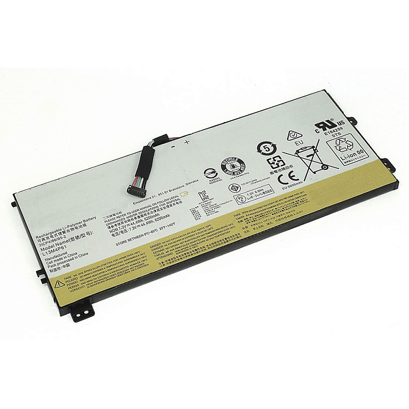 Аккумуляторная батарея для ноутбука Lenovo Flex 2 Pro-15 (L13M4P61) 7.4V 6200mAh черная