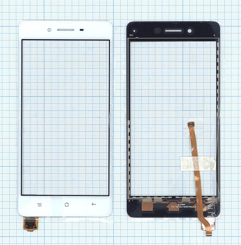 Сенсорное стекло (тачскрин) для OPPO F1 белое