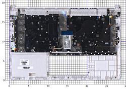 Топкейс для HP 14S-DQ 14S-FQ белый с подсветкой