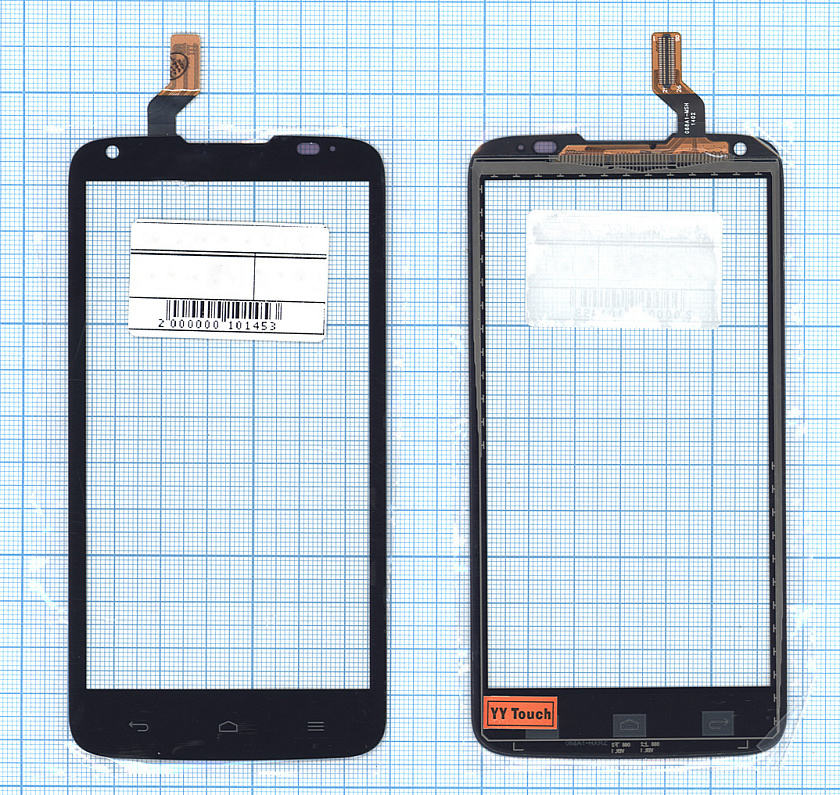 Сенсорное стекло (тачскрин) для Huawei Ascend G710 черное