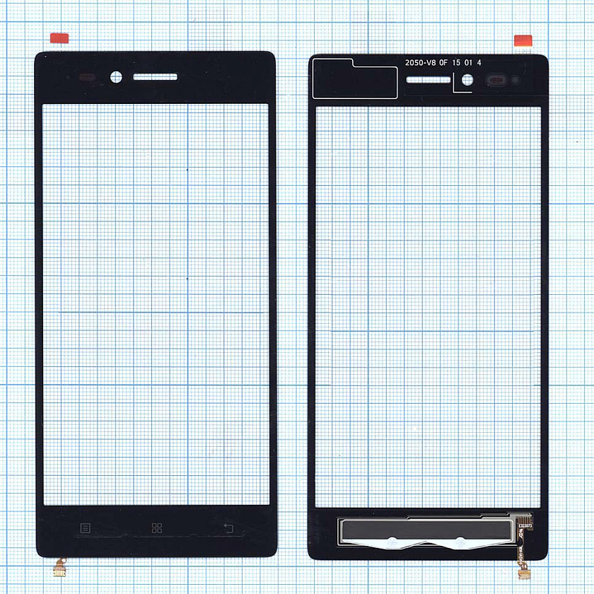 Сенсорное стекло (тачскрин) для Lenovo Vibe Shot Z90 черное